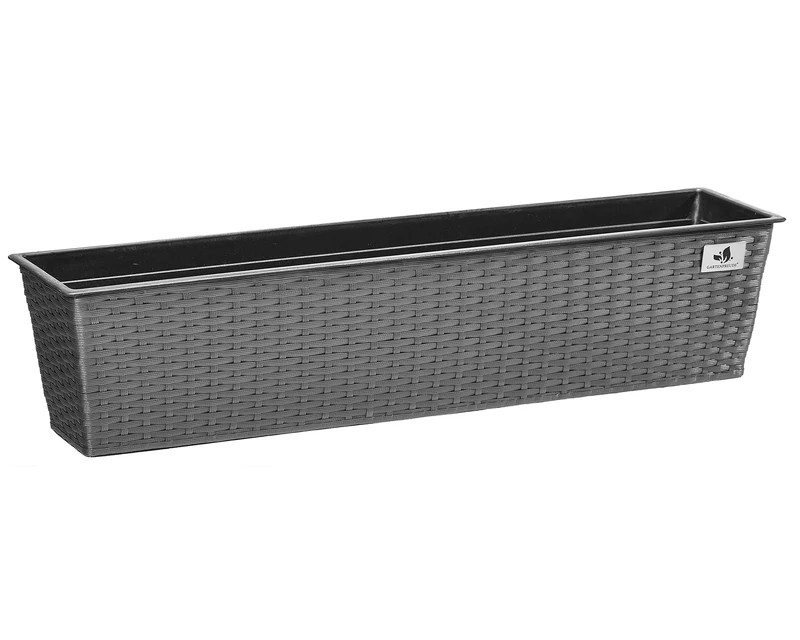 Gartenfreude Balcony Box, Gray, 80 cm