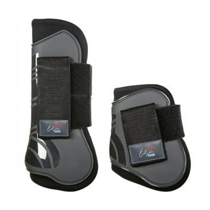 HKM 91999591.0652 Jumping Gaiters And Fetlocks Set of 4, Grey/Black White