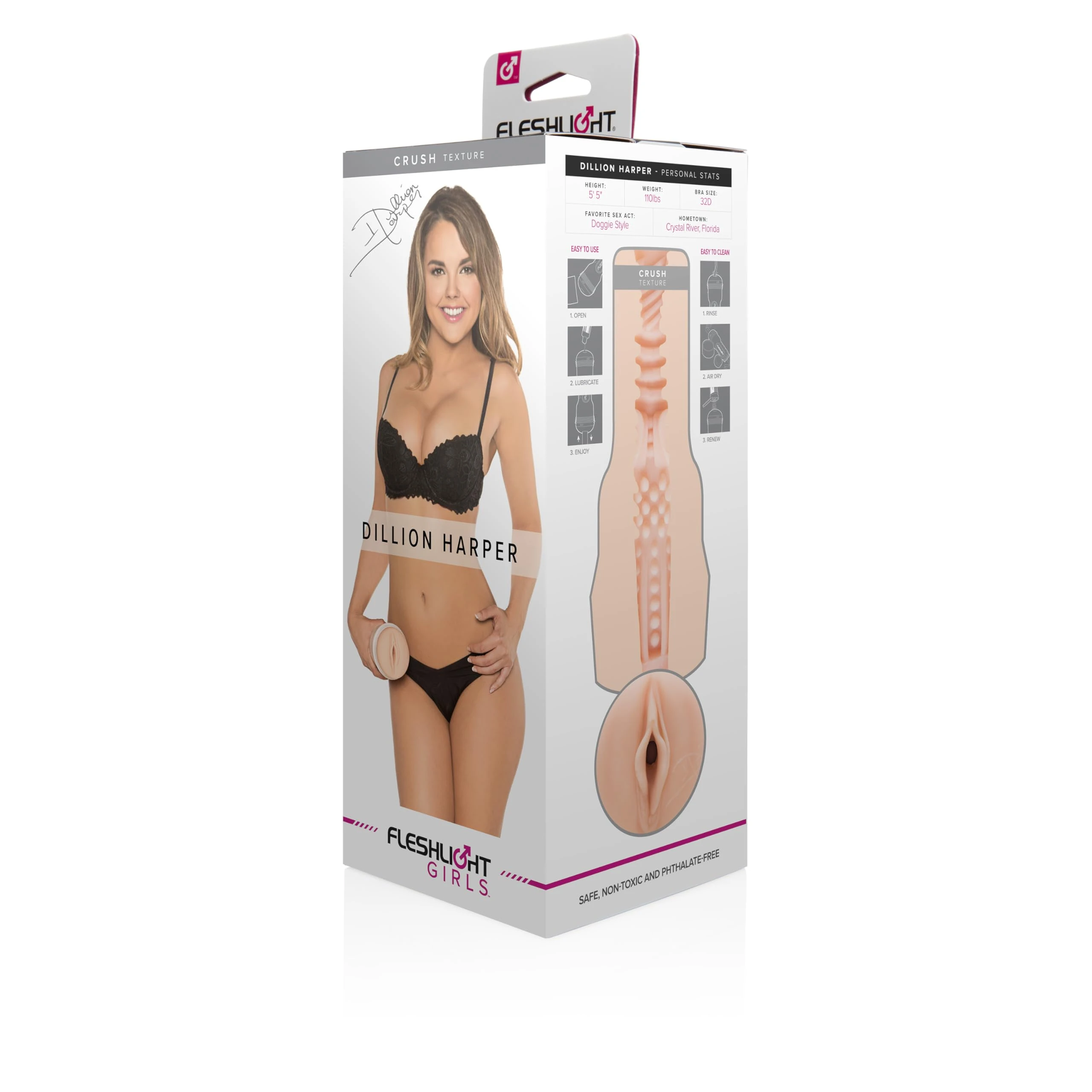 Fleshlight Male Sex Toys Dillion Harper – The Number One Male Masturbator Sex Toys for Men with Our Fleshlight SuperSkin Pocket Pussy Technology