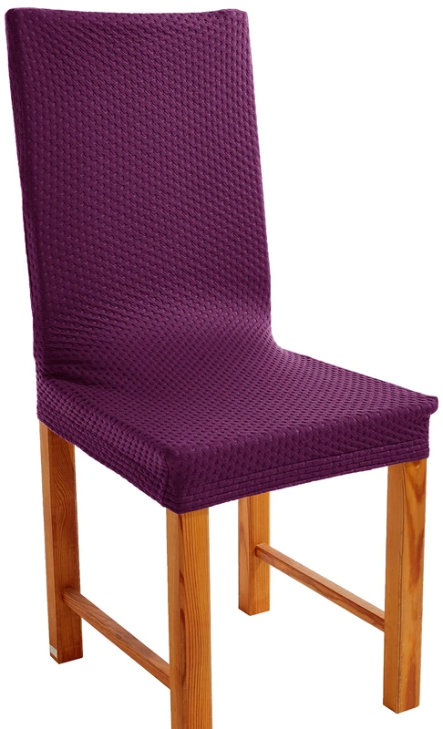 Eysa Sucre Bielastic Backed Chair Cover, Purple, Pack of 2