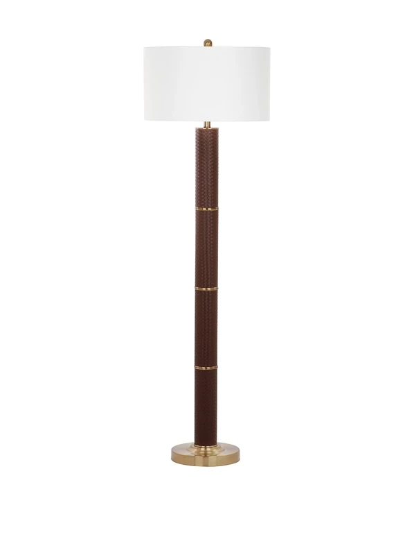 SAFAVIEH Modern Metal Floor Lamp, in Brown, 45 X 45 X 155