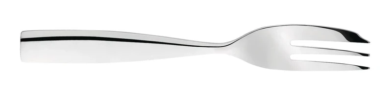 Alessi MW03/16 Dressed pastry fork in 18/10 stainless steel mirror polished with relief decoration, Set of 6