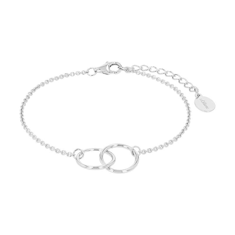 s.Oliver Bracelet Women Arm jewelry, 16+3 cm, Silver, Comes in jewelry gift box, 2017138