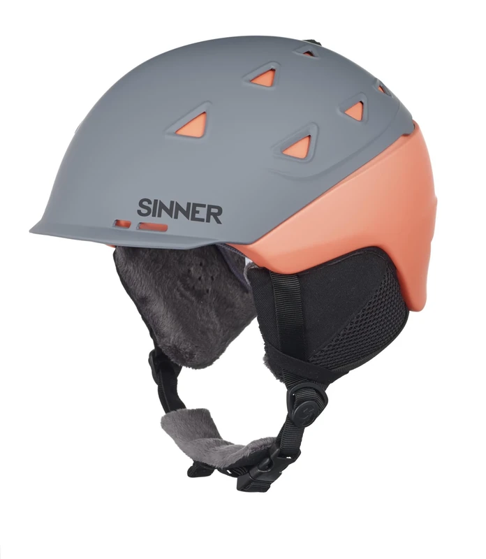 Sinner Stoneham Unisex Outdoor Skiing Helmet available in Grey - Medium - Image 1