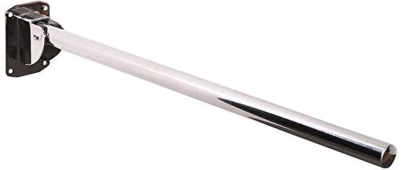 NRS Healthcare SPA Bathroom Safety Foldable Support Rail in Modern Stainless Steel