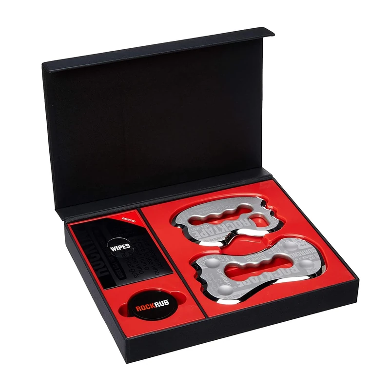 RockTape RockBlade 2.0 System for Professional IASTM - Comprehensive Tool Set for Tissue Manipulation with Mallet, Mullet, RockRub, and Wipes, Black/Red - Image 1