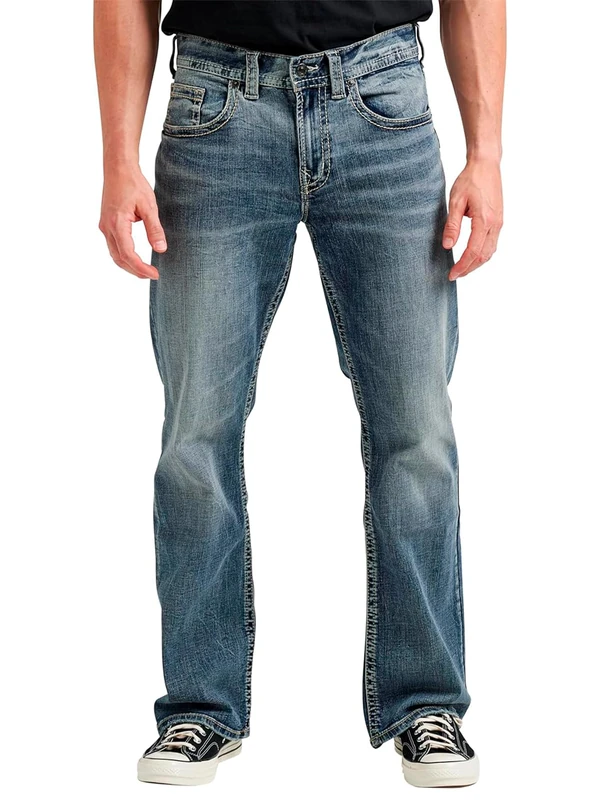 Silver Jeans Co. Men's Craig Easy Fit Bootcut Jean, Medium Vintage, 30W x 32L