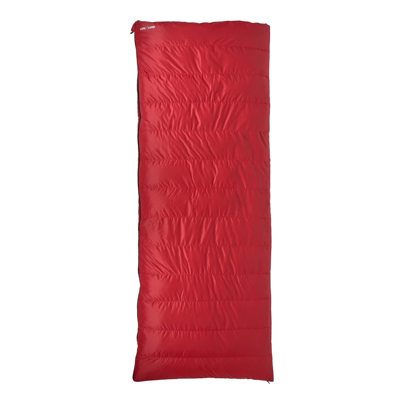 LOWLAND OUTDOOR Ranger Lite Down Sleeping Bag, Red, 210 x 80 cm