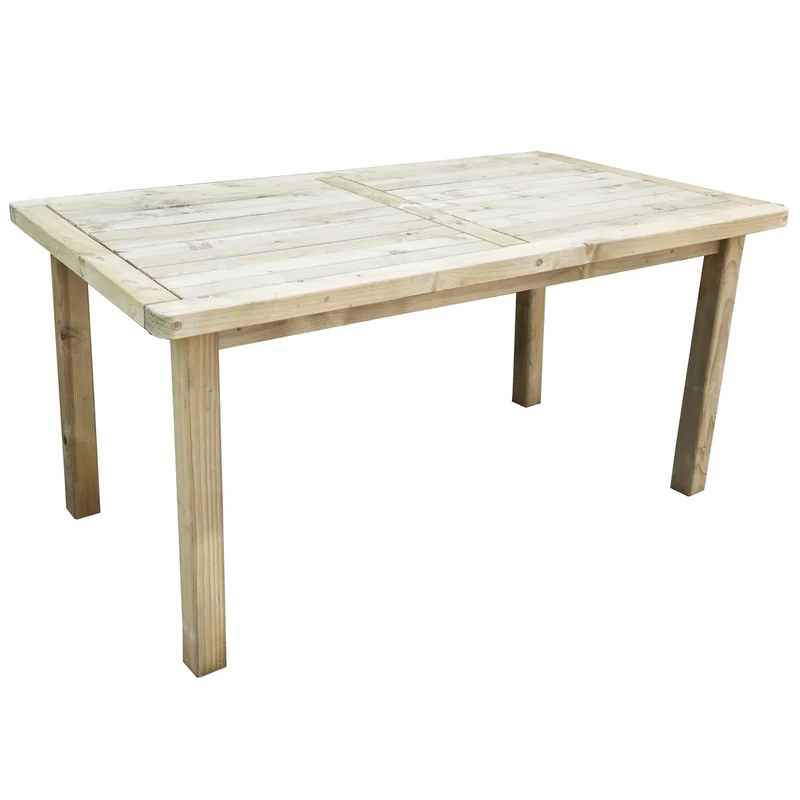 Forest Garden Forest Rosedene Table, Pressure Treated, 1.6 m