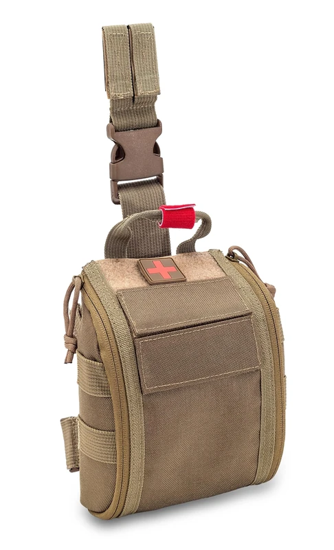 ELITE BAGS Leg First Aid Kit, Emergency First Aid Kit, Medium size, Coyote colour, Fast's