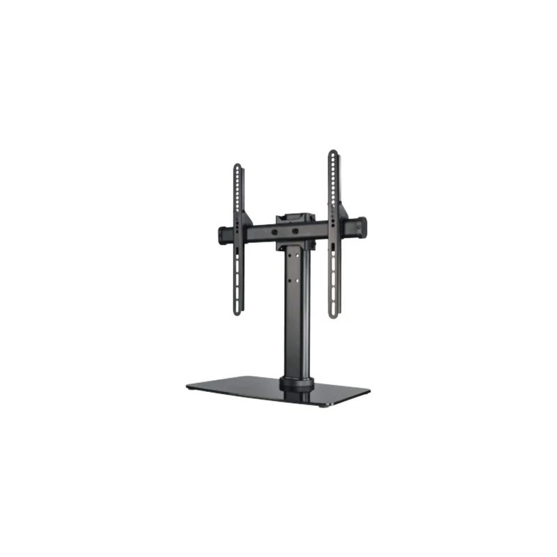 Hama TV Stand, Tiltable, Rotatable, Fully Movable (for TVs from 32-55 inches, height adjustable, base plate made of glass, TVs up to 30kg, VESA up to 400x400), black