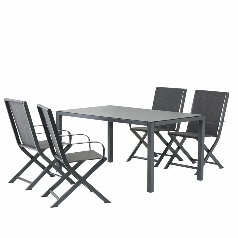 Westfield Outdoors Amber Family Dining Set Outdoor Garden Furniture - Grey, N/A - Image 1