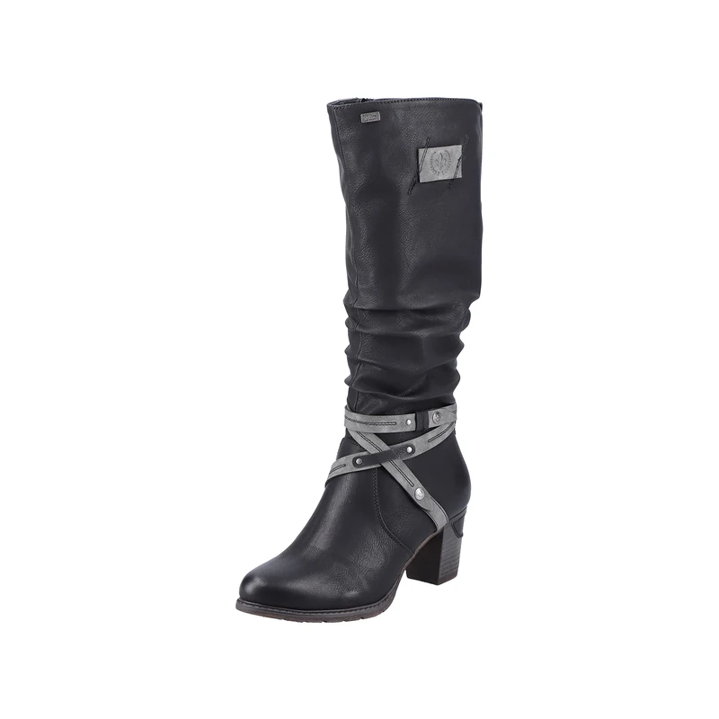 Rieker 96054, Women’s High Boots, Black (Schwarz/Smoke 00), 6.5 UK (40 EU)