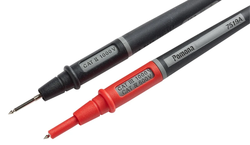 Pomona 7519A/POM Twistguard Test Leads, 2 mm Diameter Probe Tips (Pom) (Pack of 2)