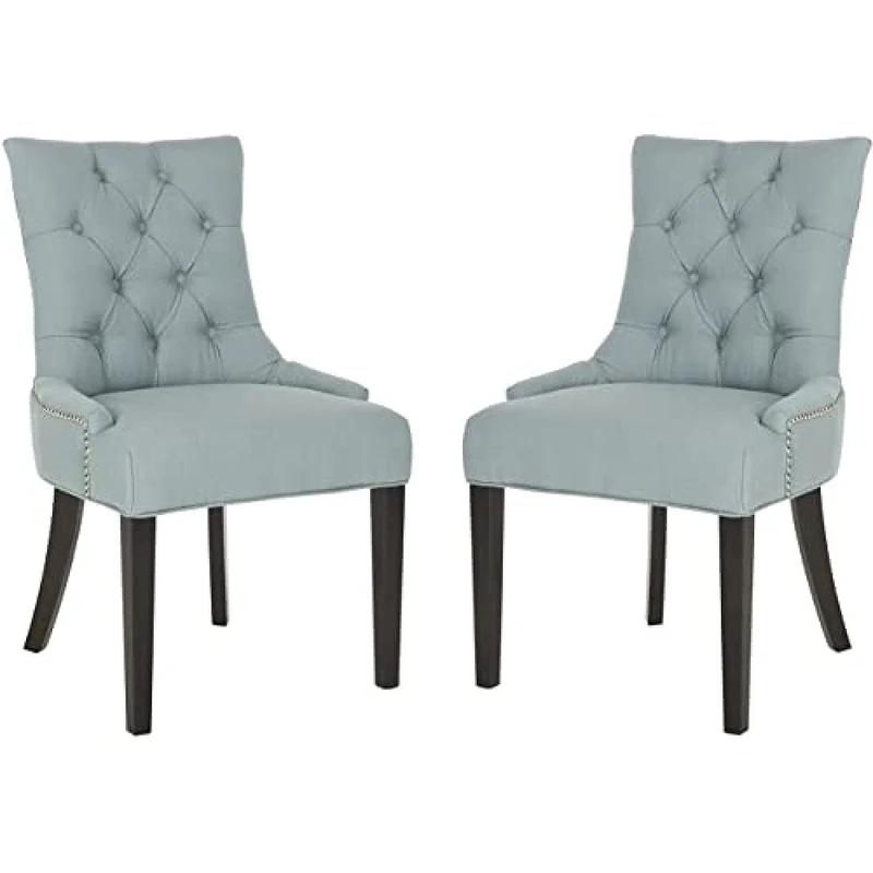 Safavieh Set of 2 Wooden Dining Chairs, in Grey