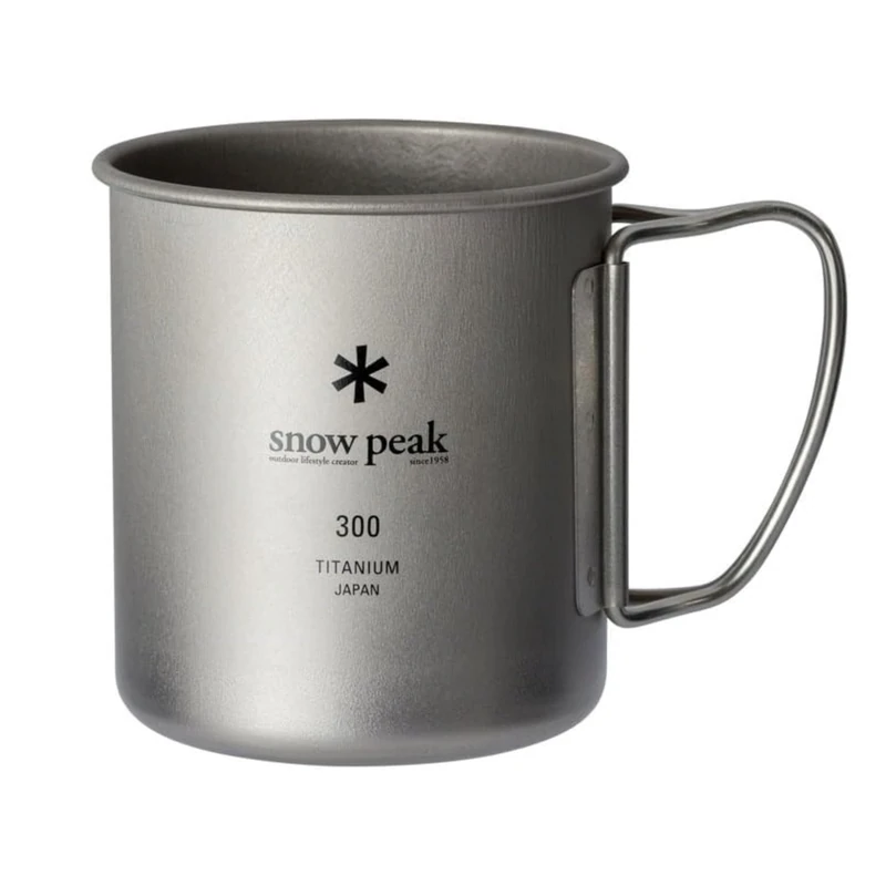 Snow Peak Titanium Single Walled Mug (MG-142), Grey