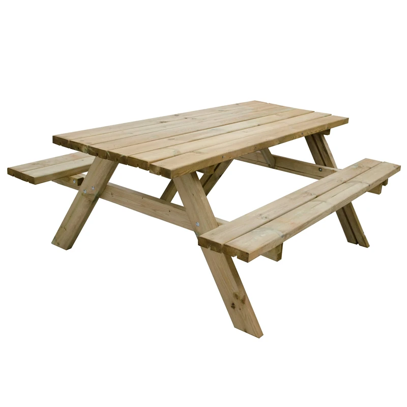 Forest Garden Forest Rectangular Picnic Table Large, Pressure Treated