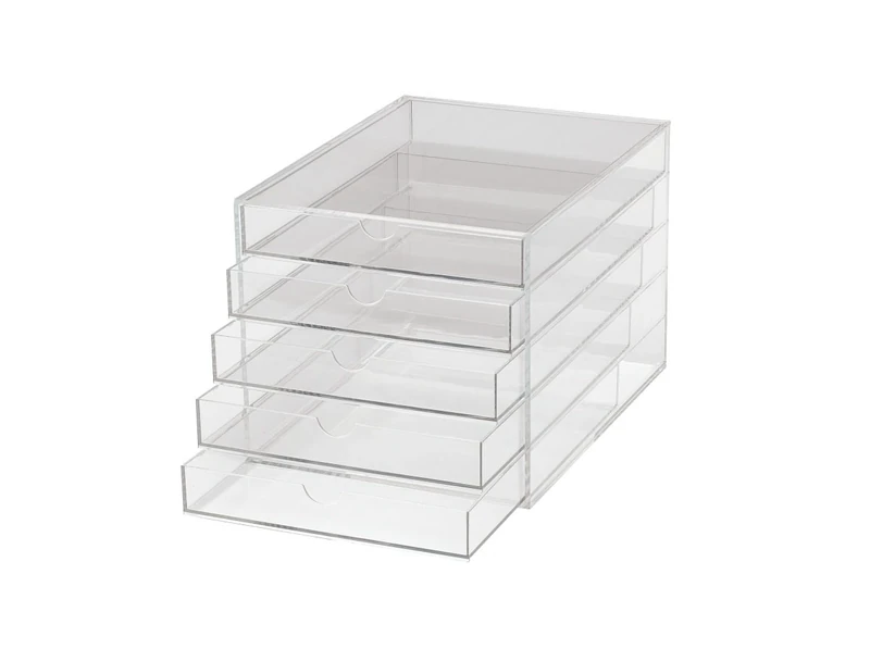 Maul A4 5 Drawer Acrylic Storage Box Transparent