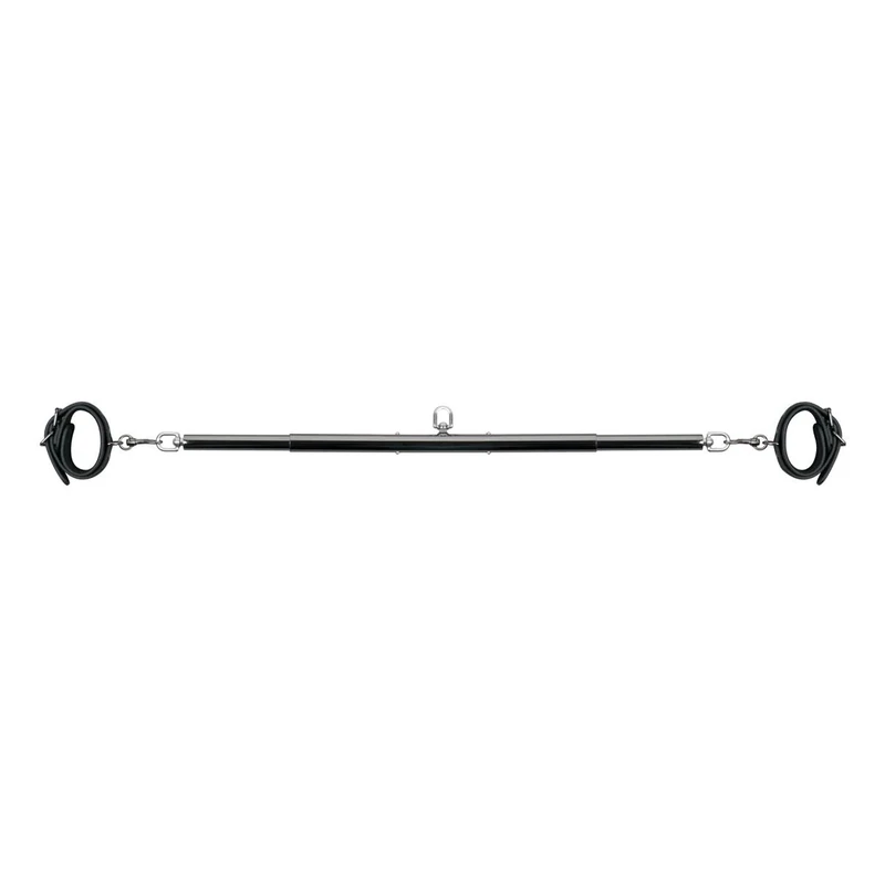 Easytoys Fetish Collection Expander Spreader Bar and Cuffs Set, Black
