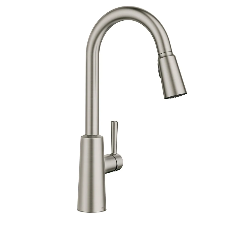 Moen 7402SRS Riley One-Handle Pulldown Kitchen Faucet Featuring Power Clean and Reflex, Spot Resist Stainless