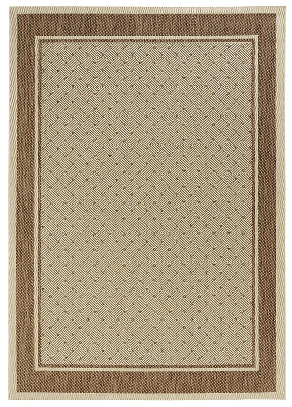 Hanse Home Classy Living Room Rug Flat Weave Robust Modern Design Bedroom Rug for Dining Room, Living Room, Children's Room, Hallway, Bedroom, Kitchen - Brown, 120 x 170 cm