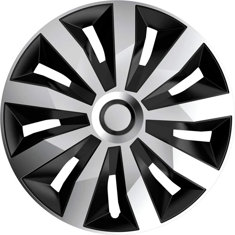 AutoStyle Set wheel covers Penta 15-inch silver/black