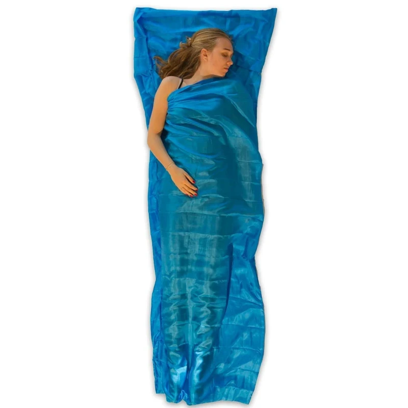 LOWLAND OUTDOOR Sleeping Bag Silk Blue 220 x 85 cm