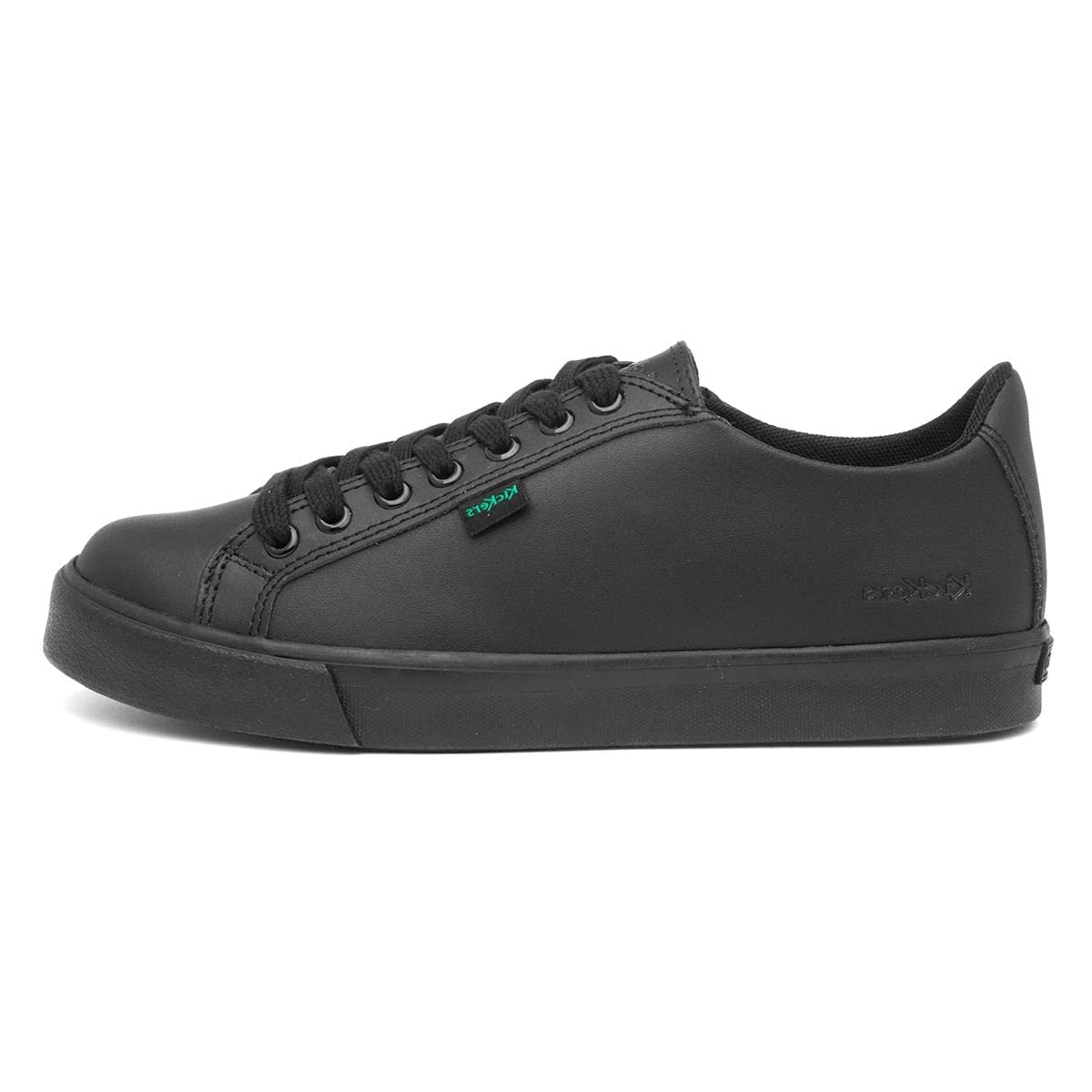 Kickers unisex-child Tovni Lacer Leather School Shoes, Black, 5 UK