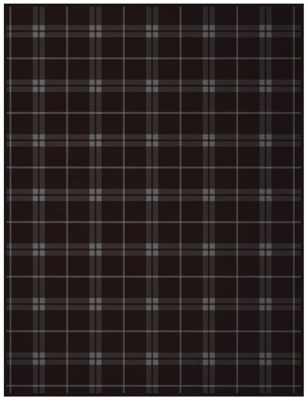 Biederlack Market Check Throw, Cotton Blend, Brown Shades, Single