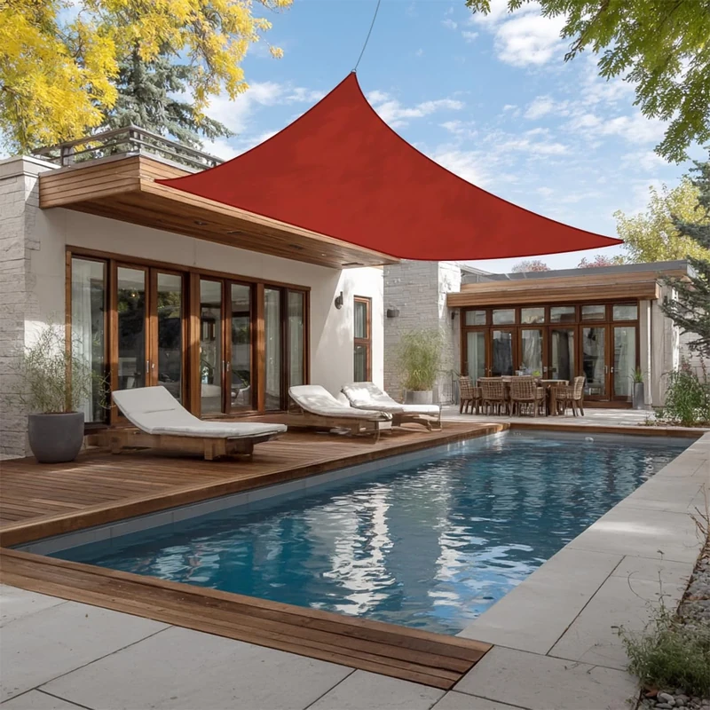 Green Bay Anti-UV Sun Shade Sail Garden Patio Yard Party Sunscreen Canopy 98% UV Block Rectangle Terracotta 5x4m