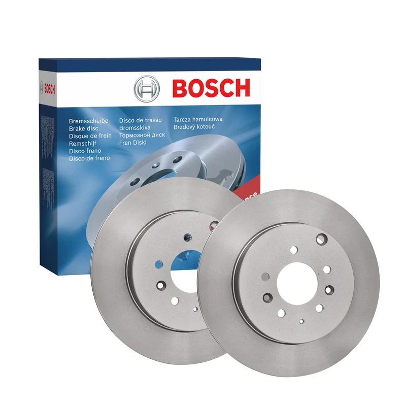 Bosch Brake Disc Set - 325 mm Vented Discs - Rear Axle - ECE-R90 Certified - Good Cooling, Reliable Braking, Corrosion Protection - 1 Set of 2 Discs