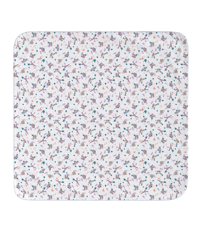 Eiffel Textile France – Arrullo de Point, 80 x 80 cm, Mauve/Orange