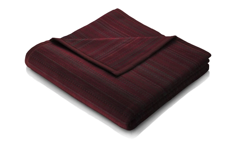 Biederlack Throw, Cotton Blend, Red Area, Single/49 x 37 x 12 cm