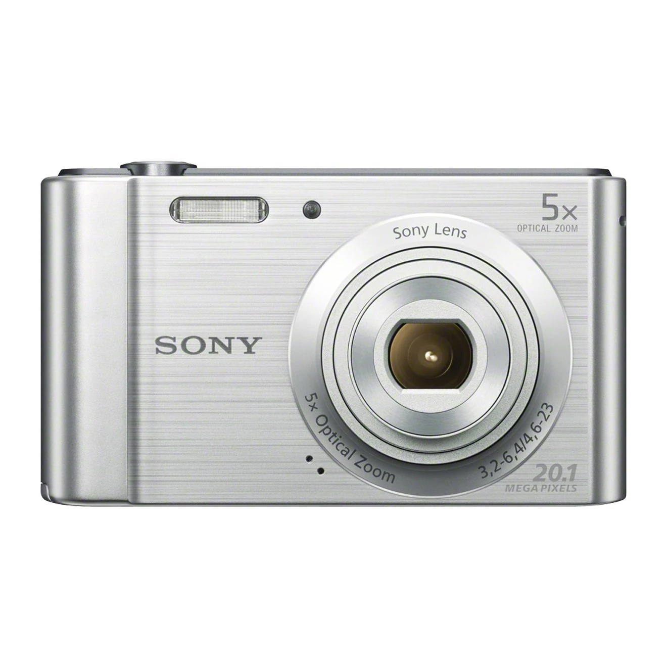 Sony DSC-W800 Digital Compact Camera (20.1 MP, 5x Zoom, 2.7 LCD, 720p HD, 23 mm Sony G Lens) - Silver (Certified Refurbished)
