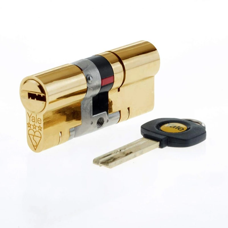 Yale B-YS3-6040B 3 Star Anti-Snap Euro Cylinder - 60:40 Brass