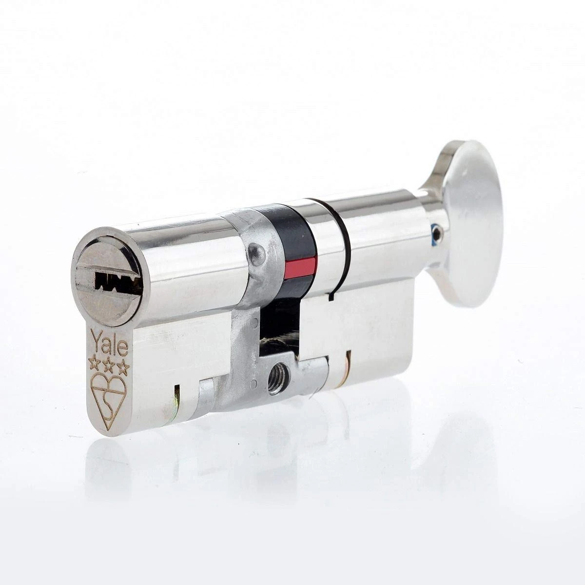 Yale B-YS3-3535NT Anti-Snap 3 Star Euro Thumbturn Cylinder, High Security, 35:35 (70mm), Nickel Finish