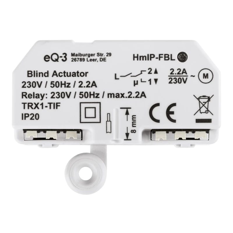 Homematic IP 151398A0 Blinds Actuator Flush-Mount, Grey