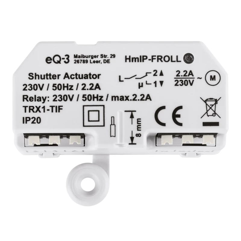 Homematic IP 151347A0 Shutter Actuator Flush-Mount, Grey