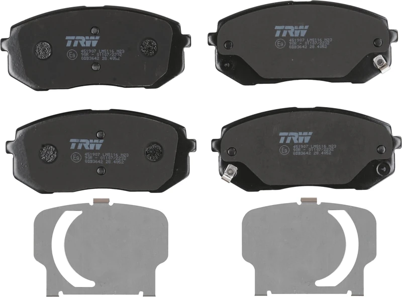 TRW GDB3642 Brake Pad Set of 4 for Kia Sportage IV (QL, QLE) 2015-2022 Front Axle and other vehicles