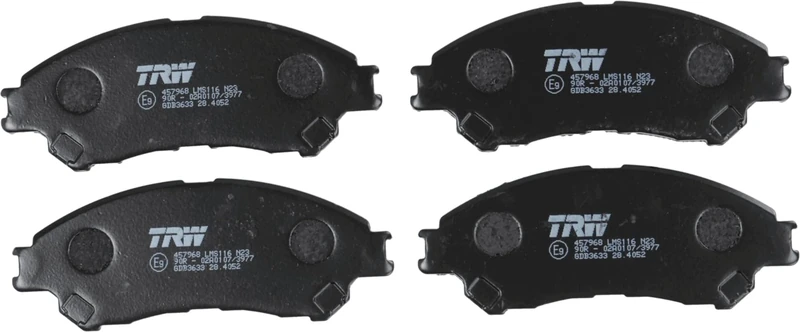 TRW GDB3633 Brake Pad Set of 4 for Suzuki S-Cross (JY) 2013 - Front Axle and other vehicles