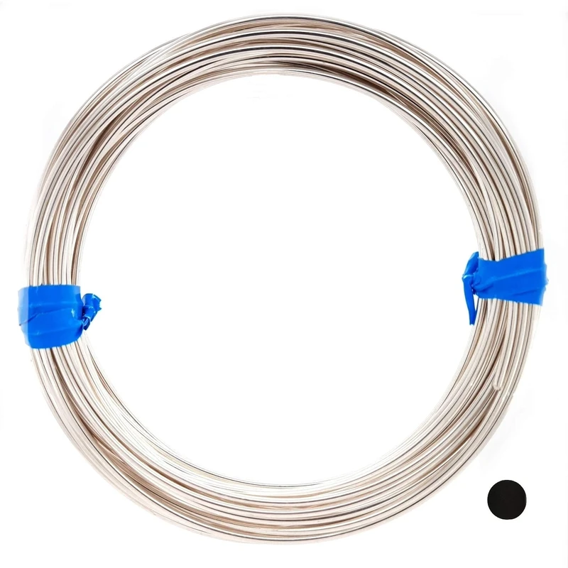 Craft Wire 18 Gauge, 925 Sterling Silver Wire, Round, Half Hard - 5FT from