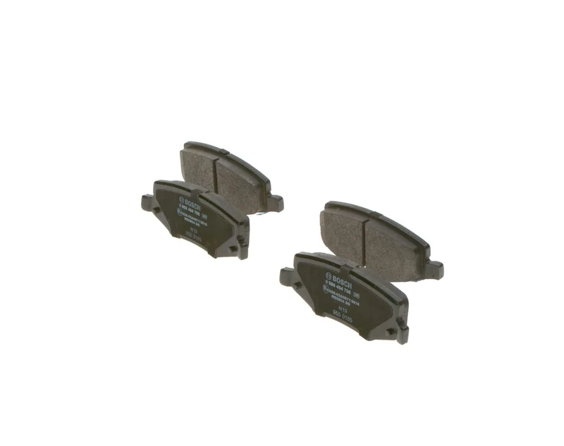 Bosch BP1701 - Brake Pads Car Rear Axle - Bosch Quality - Reduced Noise and Dust - ECE-R90 Certified - Copper-Free - 1 Set of 4 Pads