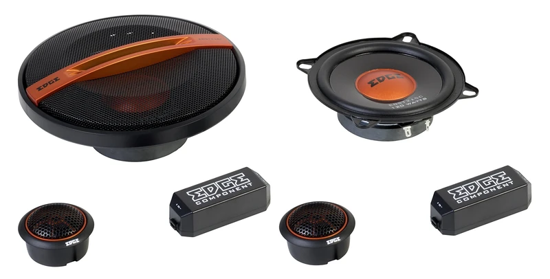 EDGE Audio 6.5” Component speaker - 70/140 W (RMS/MAX), EDST216C-E6, Black