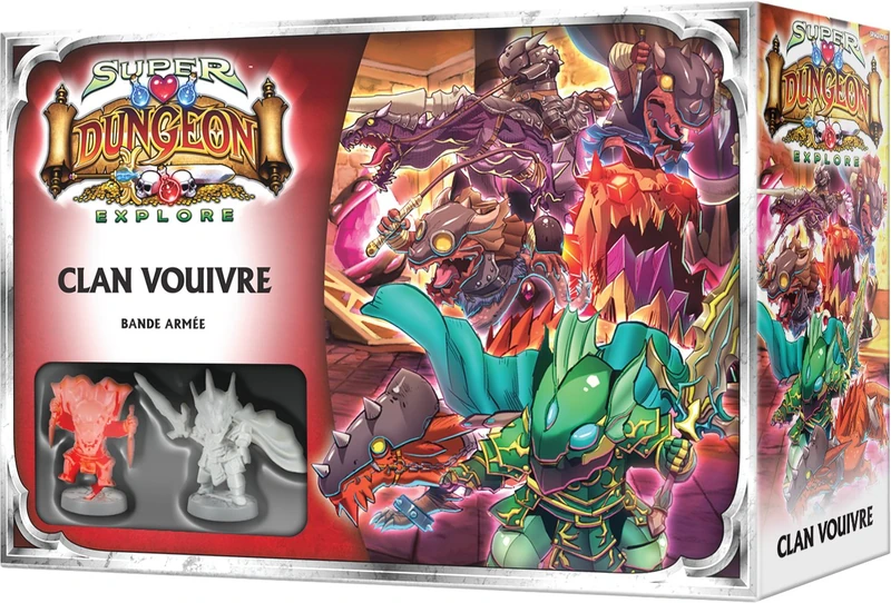 Asmodee Super Dungeon Explore Clan Vouivre (Army Band) Board Game Strategy Game Figurine Game