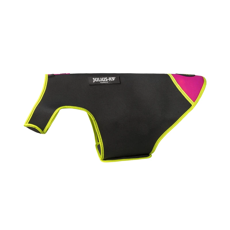 Julius-K9 IDC Neoprene Dog Jacket, Size: XL, Black and Pink