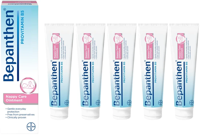 Bepanthen Nappy Care Ointment, 100 g, Pack of 5 - Image 1