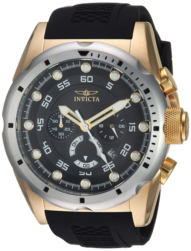 Invicta Speedway 20309 Men's Watch - Waterproof - Analogue - Quartz Movement - stainless steel with Black dial - 50mm