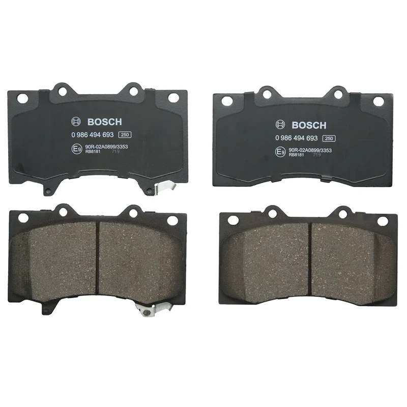 Bosch BP1688 - Brake Pads Car Front Axle - Bosch Quality - Reduced Noise and Dust - ECE-R90 Certified - Copper-Free - 1 Set of 4 Pads