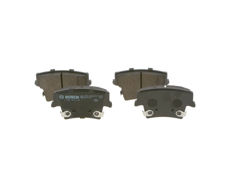 Bosch BP1673 - Brake Pads Car Rear Axle - Bosch Quality - Reduced Noise and Dust - ECE-R90 Certified - Copper-Free - 1 Set of 4 Pads - Image 1