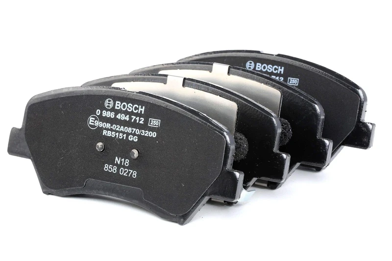Bosch BP1707 - Brake Pads Car Front Axle - Bosch Quality - Reduced Noise and Dust - ECE-R90 Certified - Copper-Free - 1 Set of 4 Pads